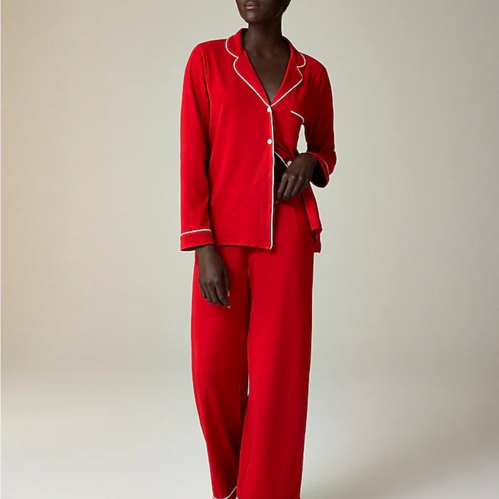 J Crew Dreamy Cotton-Blend Pajama Set